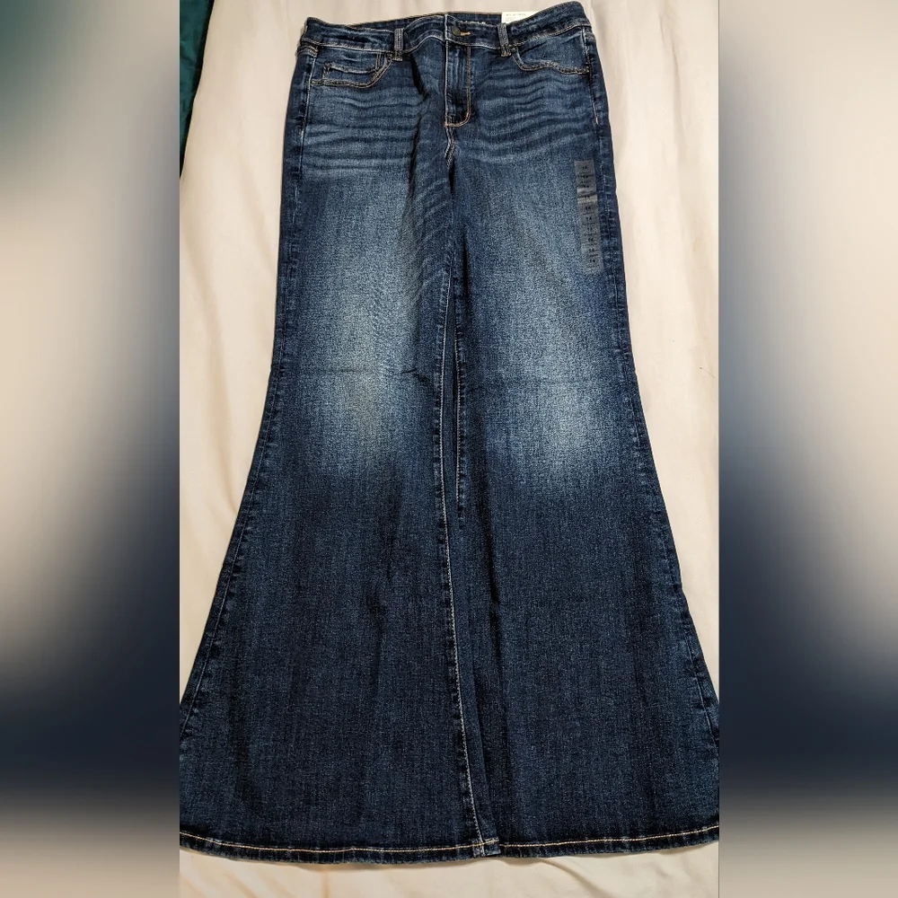 SOLD American Eagle Festival Flare Ultra Flare Jeans sz 14 NEW NWT Super Flare - Picture 3 of 8